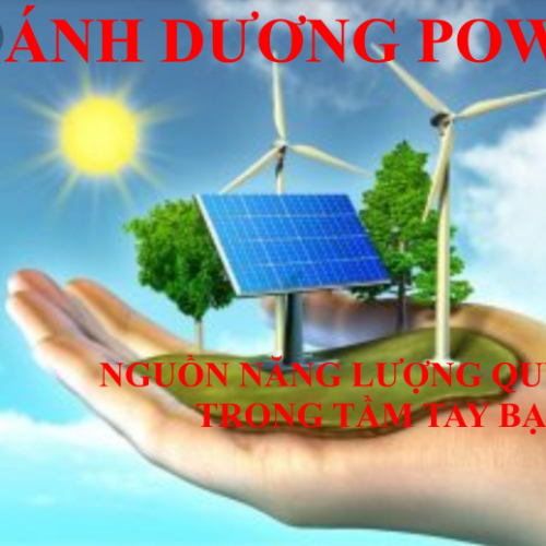 Cty CP Đầu Tư Tái Tạo Năng Lượng Ánh Dương